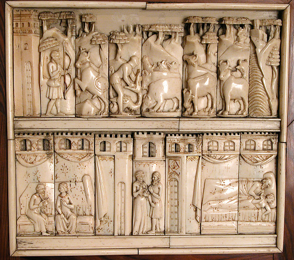 Panels from Two Caskets