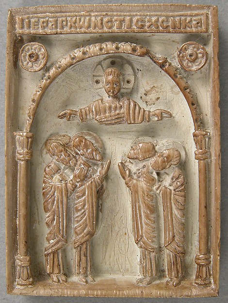 Icon with Christ Pantepotes and the Chorus of Saints