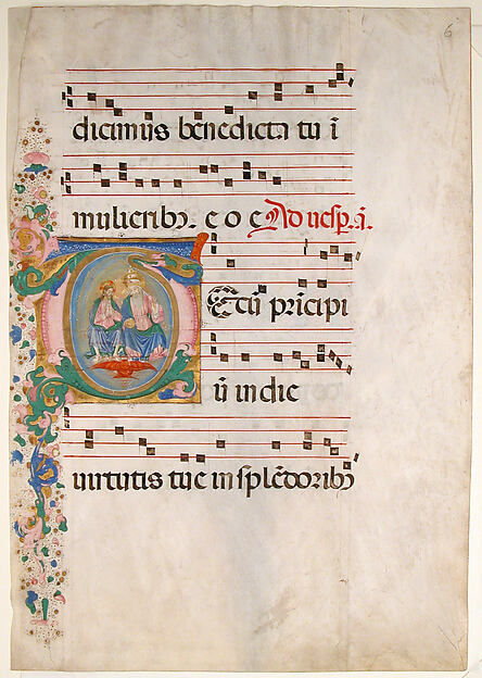 Manuscript leaf from an antiphonary