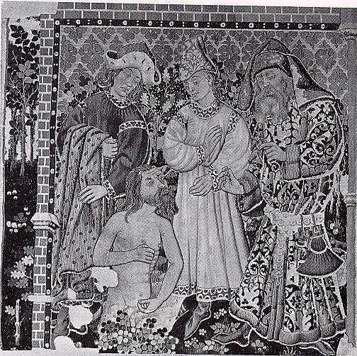 Seven Scenes from the Story of the Seven Sacraments, Namaan Being Cleansed in the Jordan
