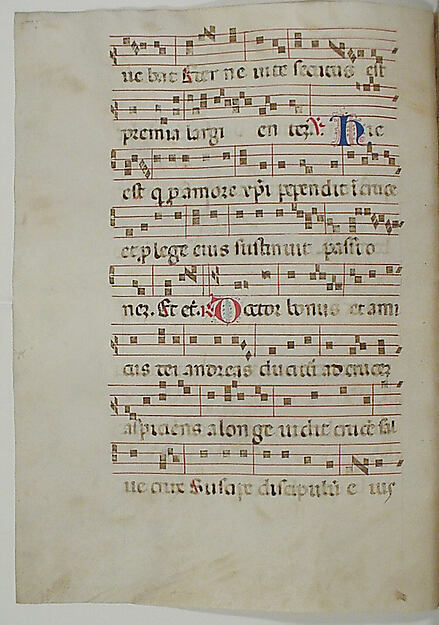 Bifolium from an Antiphonary