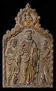 Relief Altarpiece with Saints Peter, Paul, and John the Baptist