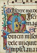 Initial M with David in Prayer