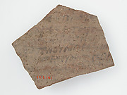 Ostrakon with a Letter from Christodorus (?) to Psan