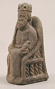 Game Piece in the Form of an Enthroned King