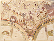 Facsimile of the Dome Painting of the Chapel of Exodus, Bagawat Necropolis, Kharga Oasis