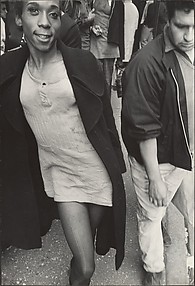 [Street Scene: Young Woman in Dress and Overcoat, New York City]