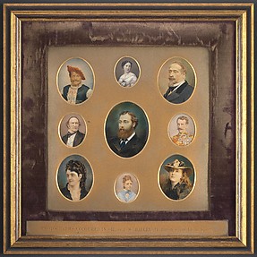 [Nine Portraits in Original Passe-Partout]