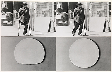 Repair/Retouch Series: An Allegory on Wholeness (Plate and Man with Crutches)