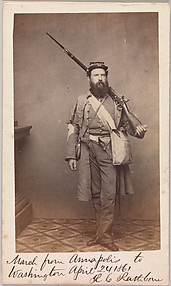 March from Annapolis to Washington, Robert C. Rathbone, Sergeant Major, Seventh Regiment, New York Militia