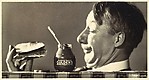 [Man Eating Sandwich, Gulden's Mustard Advertisement]