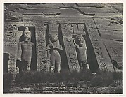 Nubie. Ibsamboul. Partie septentrionale du Spéos d'Hathor