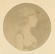 [Mezzotint Portrait of a Girl in Profile]
