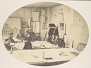 [Charles Garnier in the Drafting Room While Designing the New Paris Opera]