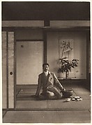[Men Sitting in Japanese House with Teapot and Cups]