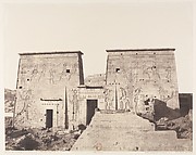 Ile de Fîleh (Philæ), Premier Pylône - Vue Prise de la Plate-Forme de la Colonnade Orientale en P