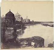 [The Taj Mahal from the Banks of the Yamuna River]