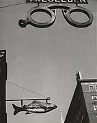 [Street Signs in Forms of Eyeglasses and Fish]
