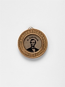 [Presidential Campaign Medal with Portraits of  Abraham Lincoln and Andrew Johnson]