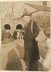 [Walker Evans in Central Park Zoo, New York City]