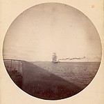 [Two Ships on the Water as seen from the Deck of a Third]