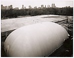 [Renovations at the Metropolitan Museum as seen from the roof]