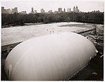 [Renovations at the Metropolitan Museum as seen from the roof]