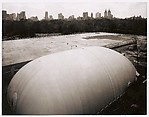 [Renovations at the Metropolitan Museum as seen from the roof]