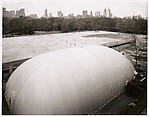 [Renovations at the Metropolitan Museum as seen from the root]