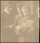 Frank Eugene with His Leipzig Students
