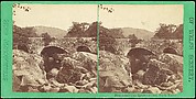 [Pair of Early Stereograph Views of British Bridges]