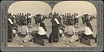 [Group of 3 Stereograph Views of Bulgarians in Traditional Clothing]