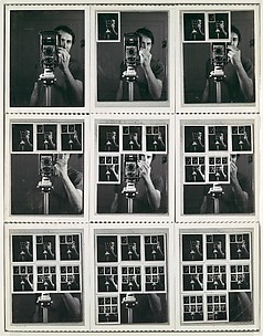 Nine Polaroid Photographs of a Mirror