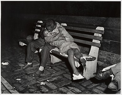 [Lovers on a Park Bench]