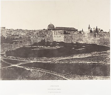 Jérusalem, Enceinte du Temple, Vue générale de la face sud 1