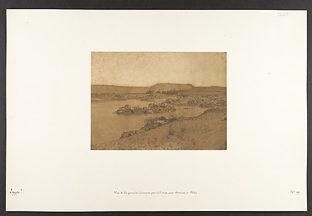Vue de la première Cataracte, prise à l'Ouest, entre Assouan et Philae