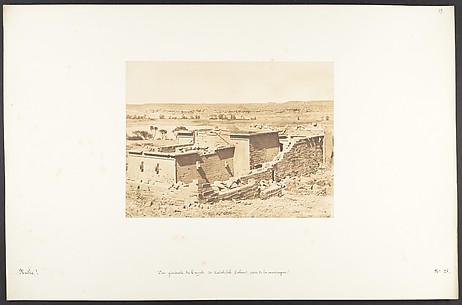 Vue générale du Temple de Kalabcheh (Talmis), prise de la montagne