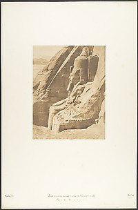 Profil du Colosse oriental du Spéos de Phré, à Abousembil (Portrait de Rhamsès-le-grand)