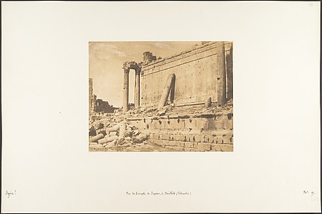 Vue du Temple de Jupiter, à Baâlbek (Héliopolis)