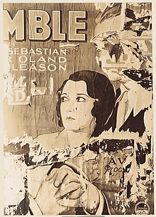 [Torn Movie Poster Depicting Couple and Title Fragment: 