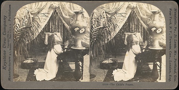 [Group of 28 Stereograph Views of Children]