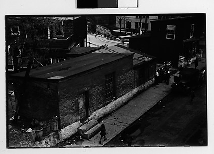[School Children and Parked Car on Street, Ossining, New York]