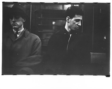 [Subway Passengers, New York City: Two Men]