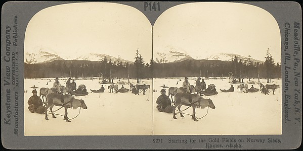 [Group of 42 Stereograph Views of Alaska Including the Gold Rush]
