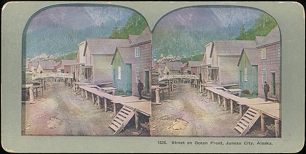 [Group of 42 Stereograph Views of Alaska Including the Gold Rush]