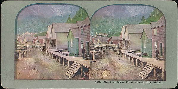 [Group of 42 Stereograph Views of Alaska Including the Gold Rush]
