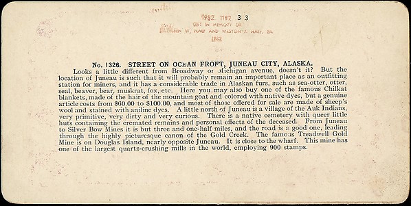 [Group of 42 Stereograph Views of Alaska Including the Gold Rush]