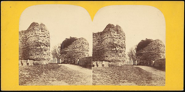 [Group of 13 Early Stereograph Views of British Castles]