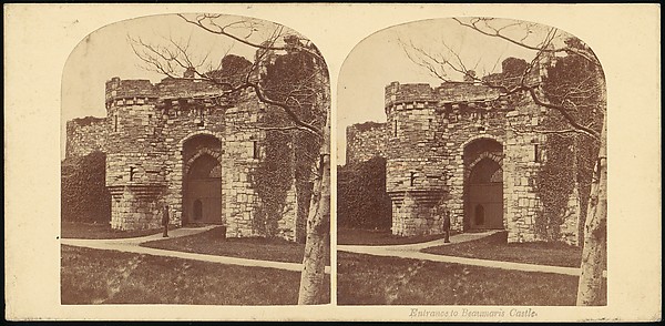 [Group of 13 Early Stereograph Views of British Castles]