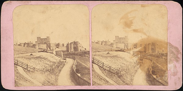 [Group of 13 Early Stereograph Views of British Castles]